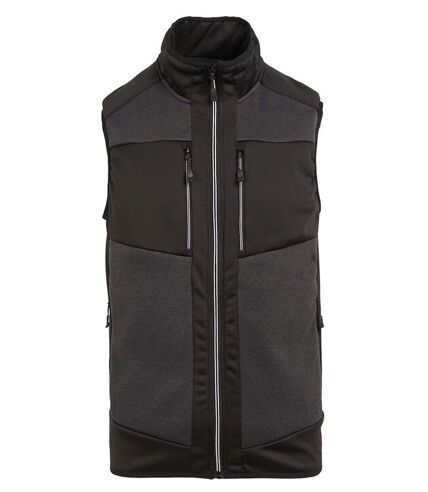 Gilet sans manches hybride extensible - Homme - TRA914 - gris et noir