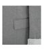 Womens/ladies Turned Up Cuff Blazer Light Grey Miso-4