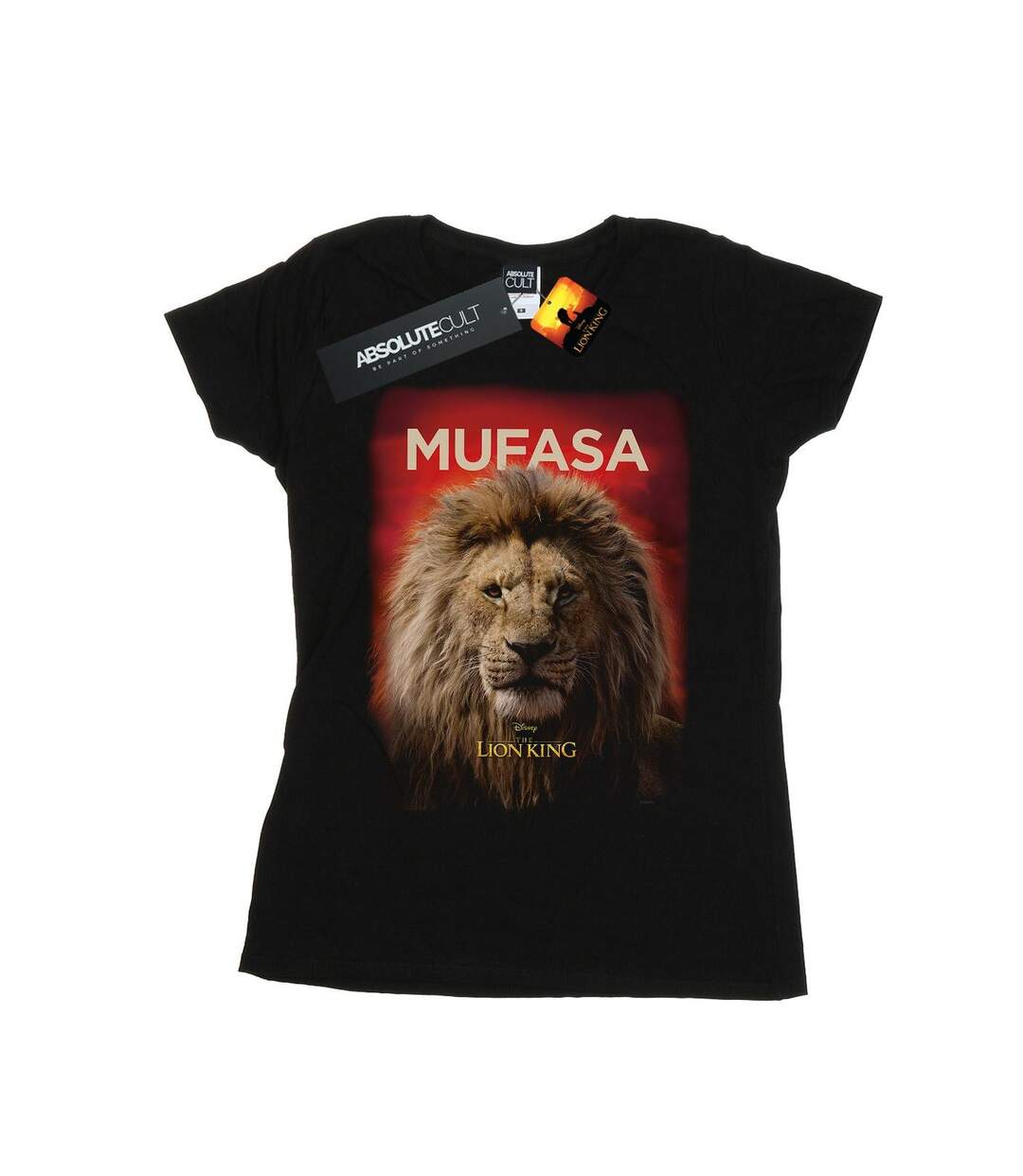 Disney - T-shirt THE LION KING MOVIE MUFASA POSTER - Femme (Noir) - UTBI25161-1