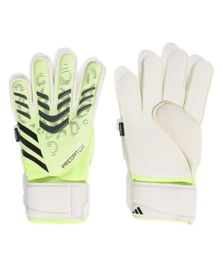 Unisex Adult Predator Match Fingersave Goalkeeper Gloves Lemon Black Adidas