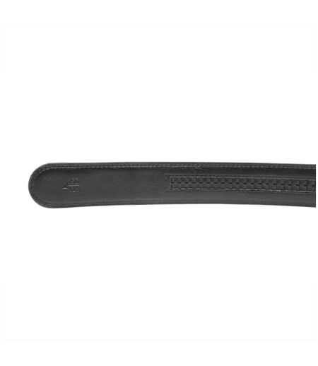Ceinture en cuir vachette noire pour homme - Ajustable et élégante