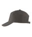 Casquette De Baseball Long Beach Gris Carbone SOLS-3