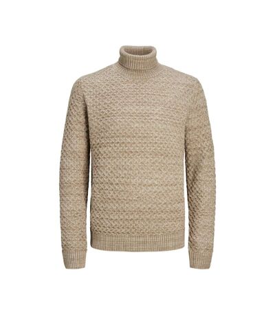 Pull Col roulé Beige Homme Jack & Jones Roll Neck - L