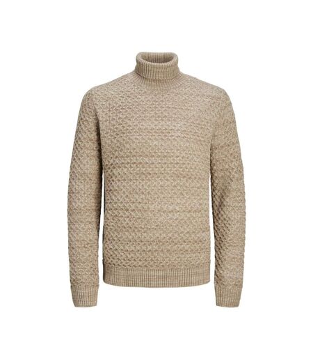 Pull Col roulé Beige Homme Jack & Jones Roll Neck - L