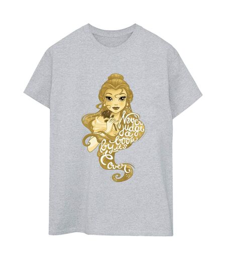 Disney - T-shirt BEAUTY AND THE BEAST NEVER JUDGE - Femme (Gris chiné) - UTBI14353