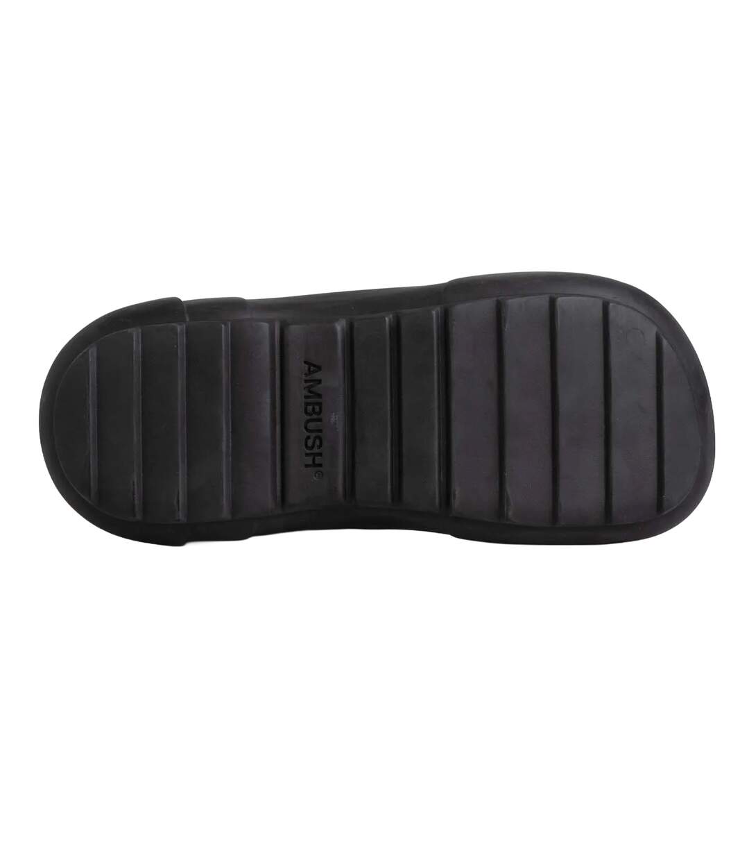 Womens/ladies rubber ankle boots black Ambush-4
