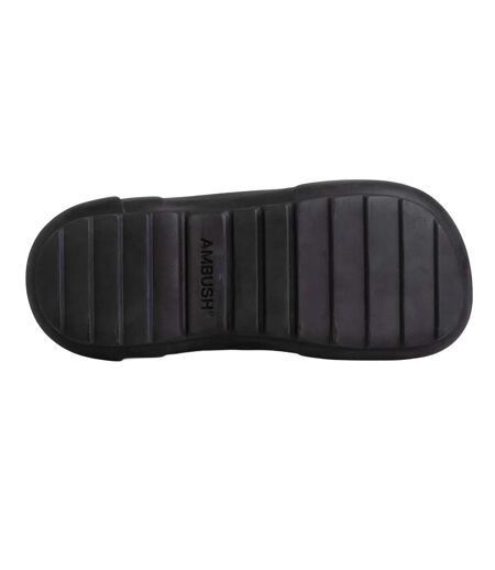 Womens/ladies rubber ankle boots black Ambush