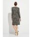 Robe ample courte jacquard zébré-2