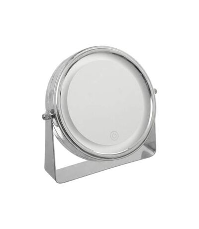 Miroir sur Pied Pivotant Tactile Led 20cm Argent