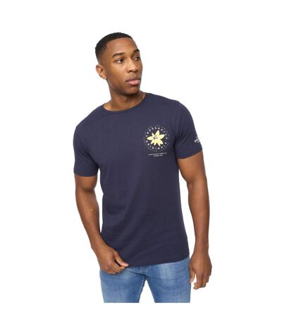 Mens flowers t-shirt navy Crosshatch