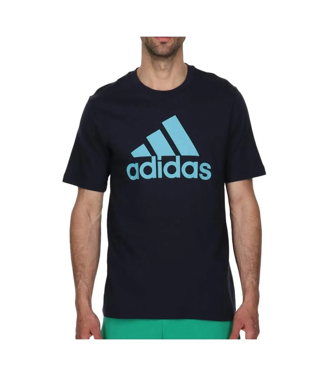T-shirt noir/bleu homme adidas ic9354-1