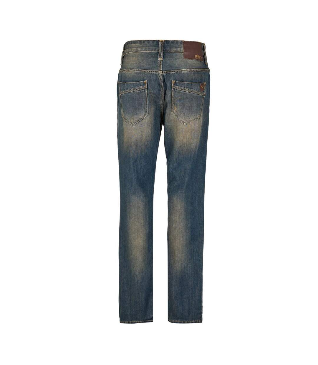 Mens Denim Plain Slim Jeans Grey Puma-2