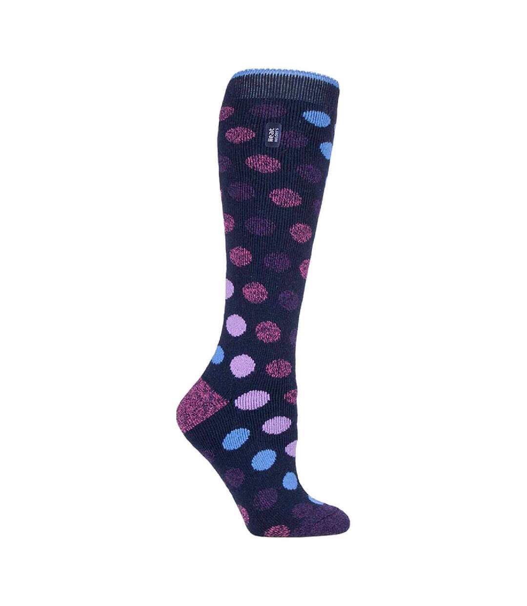 Chaussettes Femme Fines Thermiques Hautes Motifs-1