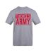 Mens Tuchel Cotton Regular Football T-shirt Grey AWD-1