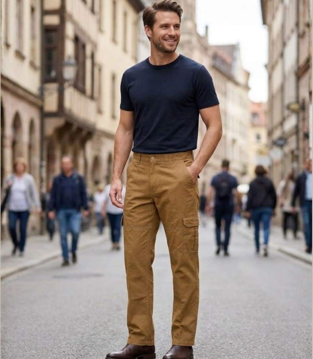 WINCHESTER WILD2C — Pantalon camel : le confort naturel du pur coton-5