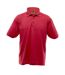 UCC 50/50 Mens Heavweight Plain Pique Short Sleeve Polo Shirt (Red)