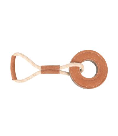 Tug ´n´ play ring suede rope dog toy one size brown/beige Benji & Flo