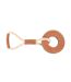 Tug ´n´ play ring suede rope dog toy one size brown/beige Benji & Flo-1