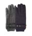 Isotoner Gants homme tactiles en tissu lainé, doublés imitation fourrure