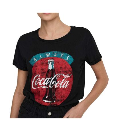 T-shirts noir femme jdy license print - s
