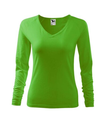 T-shirt Manches Longues Elegance Femme Vert Malfini