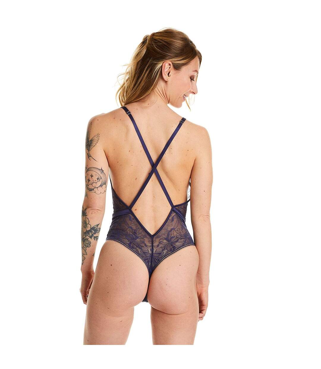 Body tanga bleu Diabolique