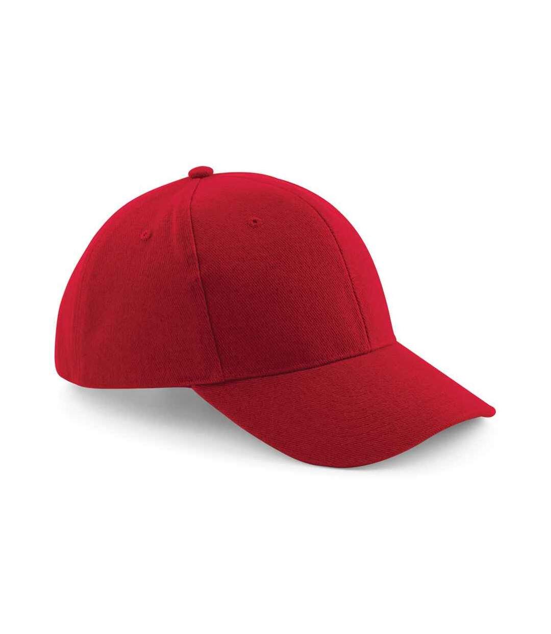 Casquette pro-style rouge classique Beechfield-1