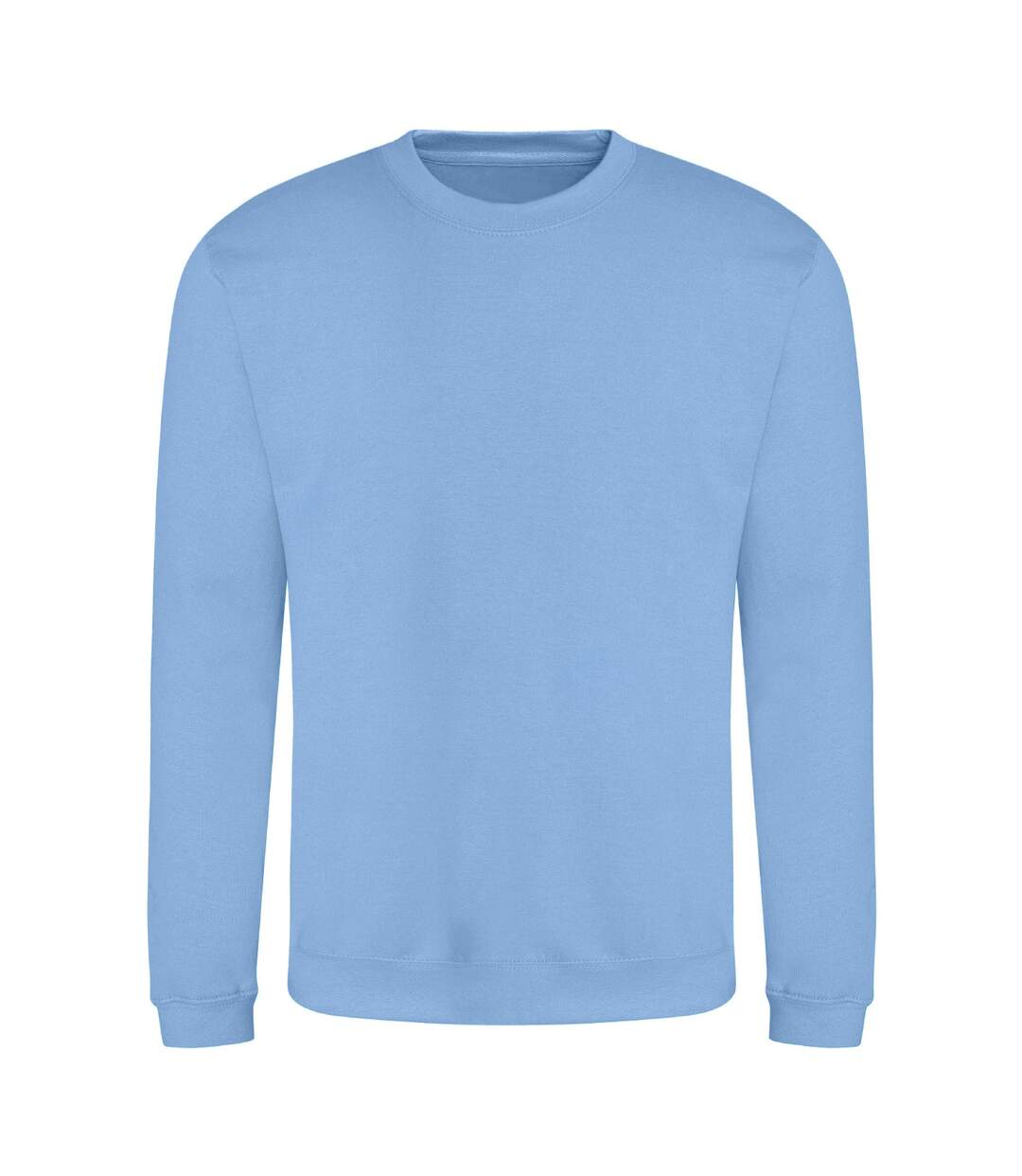Unisex adult soft touch sweatshirt cornflower blue Awdis-1