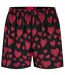 Womens/ladies Nikka Hearts Pyjama Shorts Red Hugo-2