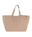 Washed Cotton Shopper Bag One Size Nude Peach Kimood-1