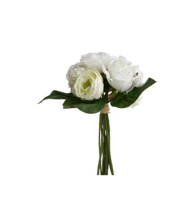Bouquet de Fleurs Mélange Composé 31cm Blanc