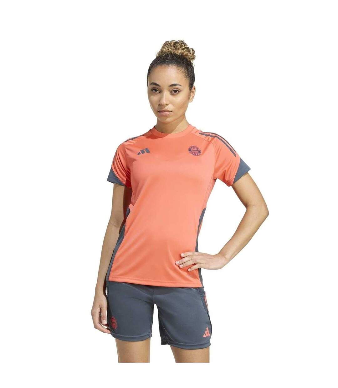 Womens/ladies Tiro 25 Competition Fc Bayern Munich Training Jersey Orange Adidas-1