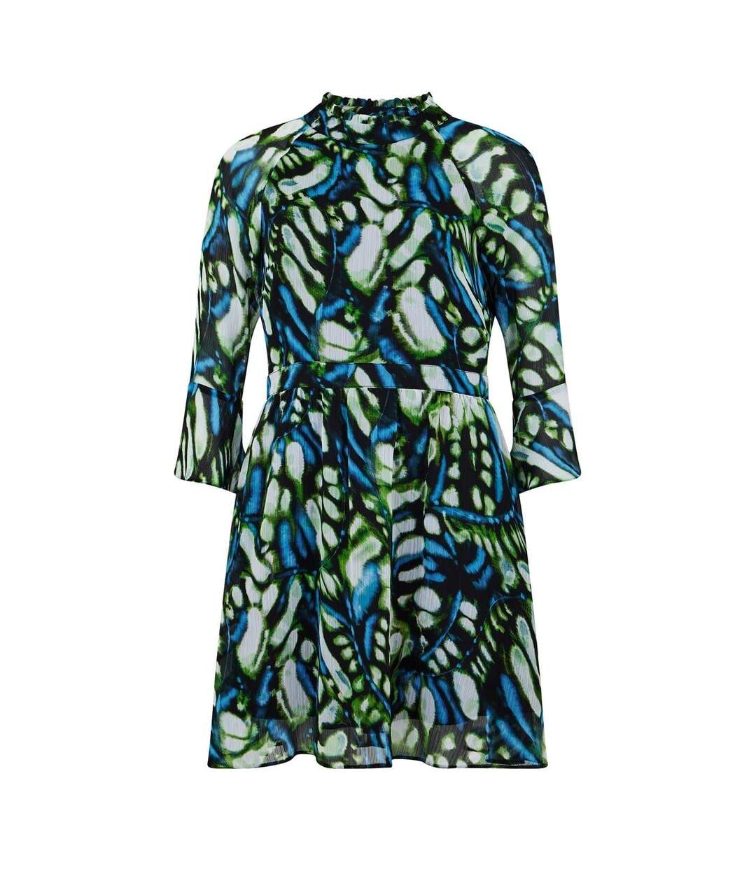Robe Patineuse Femme Vert Jaune Pâle Biba-1