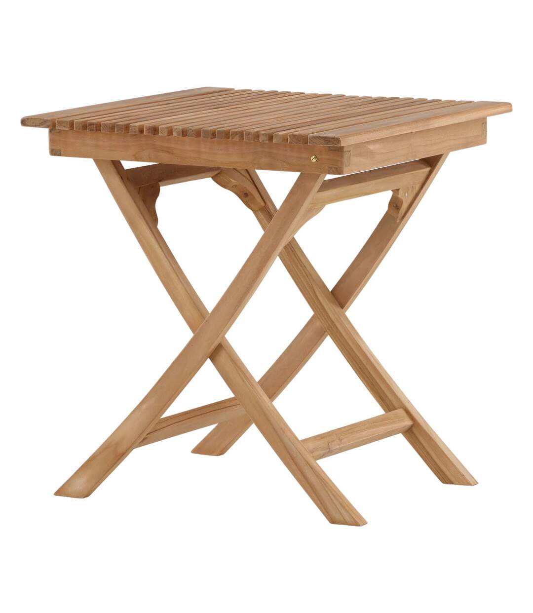 Table de jardin pliante carré 70 x 70 cm en teck Ghana-4