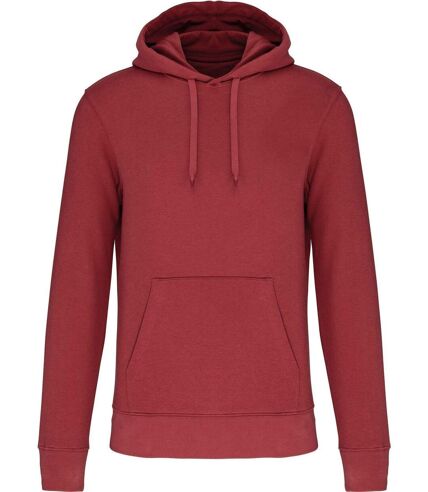 Sweat à capuche écoresponsable - Homme - K4027 - rouge brique terracotta