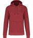 Sweat à capuche écoresponsable - Homme - K4027 - rouge brique terracotta