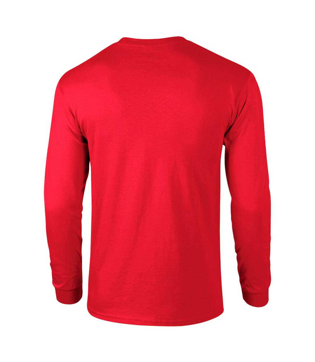 T-shirt uni à manches longues  pour homme rouge Gildan