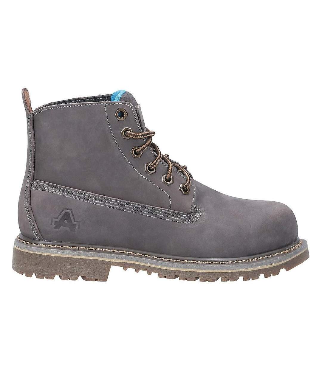 Amblers Safety Womens AS105 Mimi Leather Safety Boots (Gray) - UTFS6650