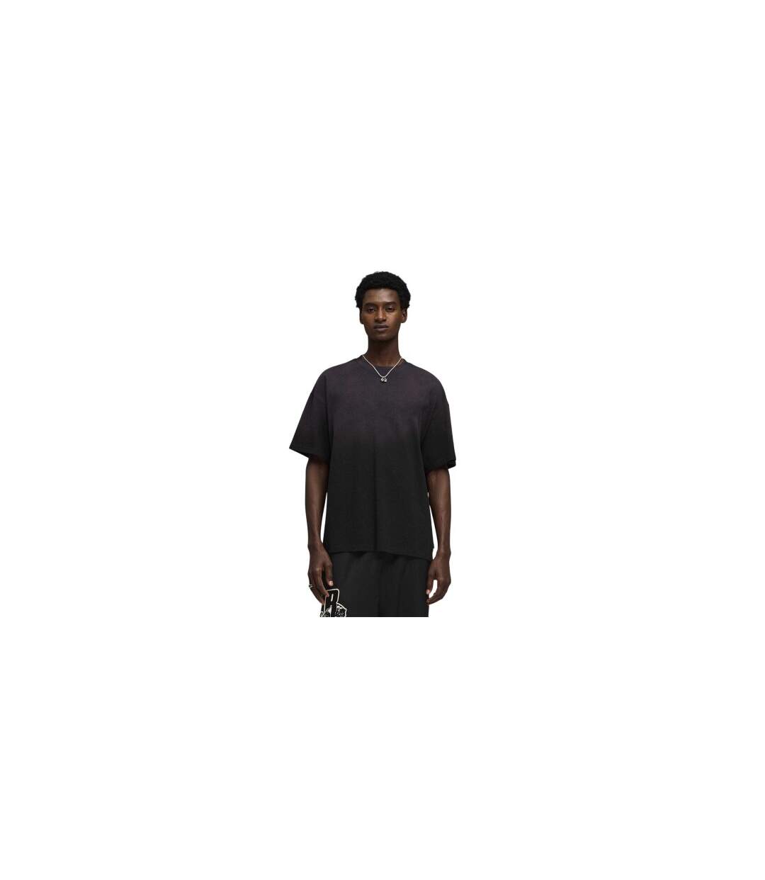 Mens X Represent Oversized T-shirt  Black Puma-1