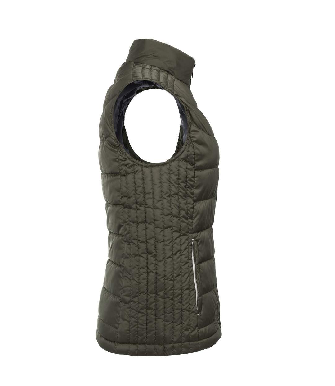 Veste Sans Manches Nano Femme Olive Foncée Russell-3