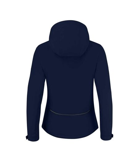 Womens/ladies Overlanding Soft Shell Jacket Dark Navy Printer