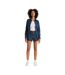 Womens/ladies Wellthread Flowers Mom Shorts Blue Levis-1