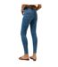 Womens/ladies Distressed Skinny Jeans Blue Denim Pieces-4