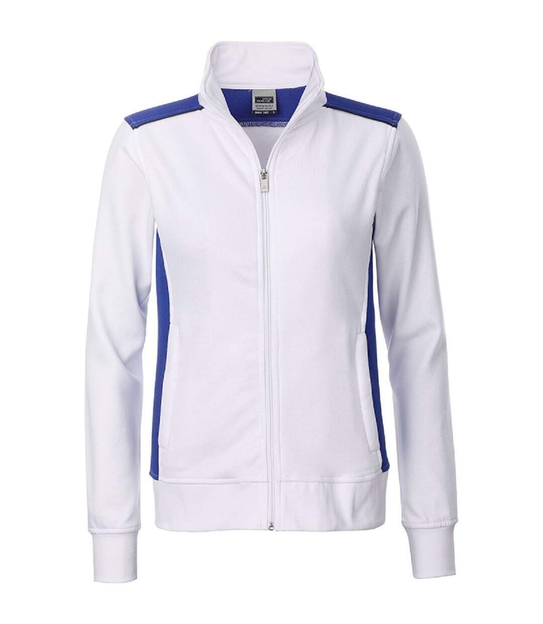 Sweat de travail zip intégral - Femme - JN869 - blanc-1