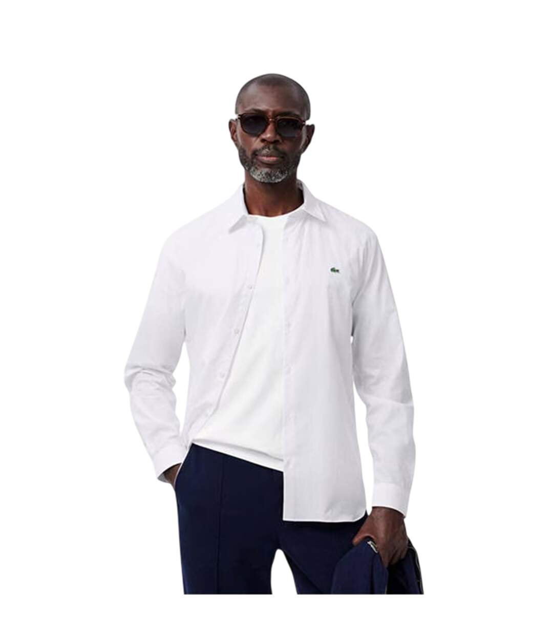 Chemise Manches Longues Homme Blanc Lacoste-1