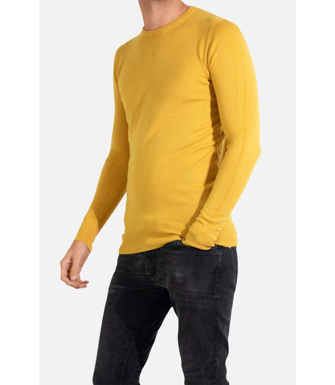 Pull manches longues col rond-4