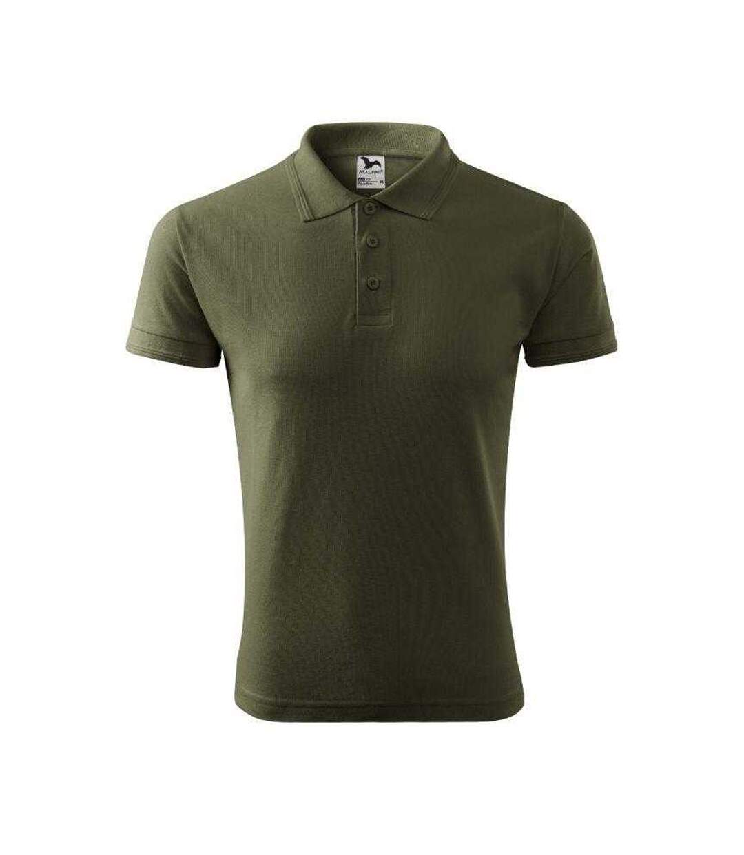 Polo Homme Marron Vert Malfini-1