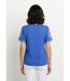 T-shirt brodé col V manches courtes-2