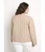 Veste unie matelassée zippée courte col rond-2