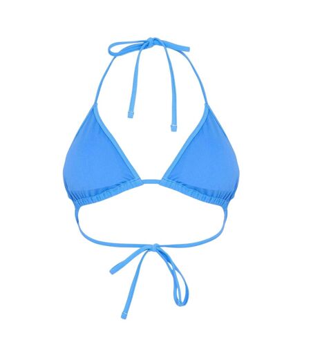 Womens/ladies Triangle Bikini Top Marina Blue Jack Wills